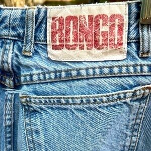 Vintage 90s ▶️ Bongo ◀️ Original Slim Jean  Light Stone Wash Mom Jeans. Size 13